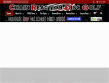 Tablet Screenshot of chainreactiondiscgolf.com